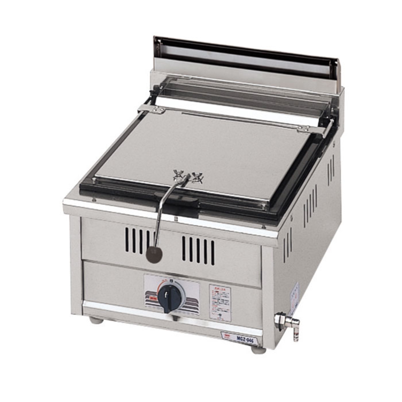 Piastra Gyoza a Gas da Banco Maruzen MGZ-046 – Vasca 360×330 mm, 6,98 kW