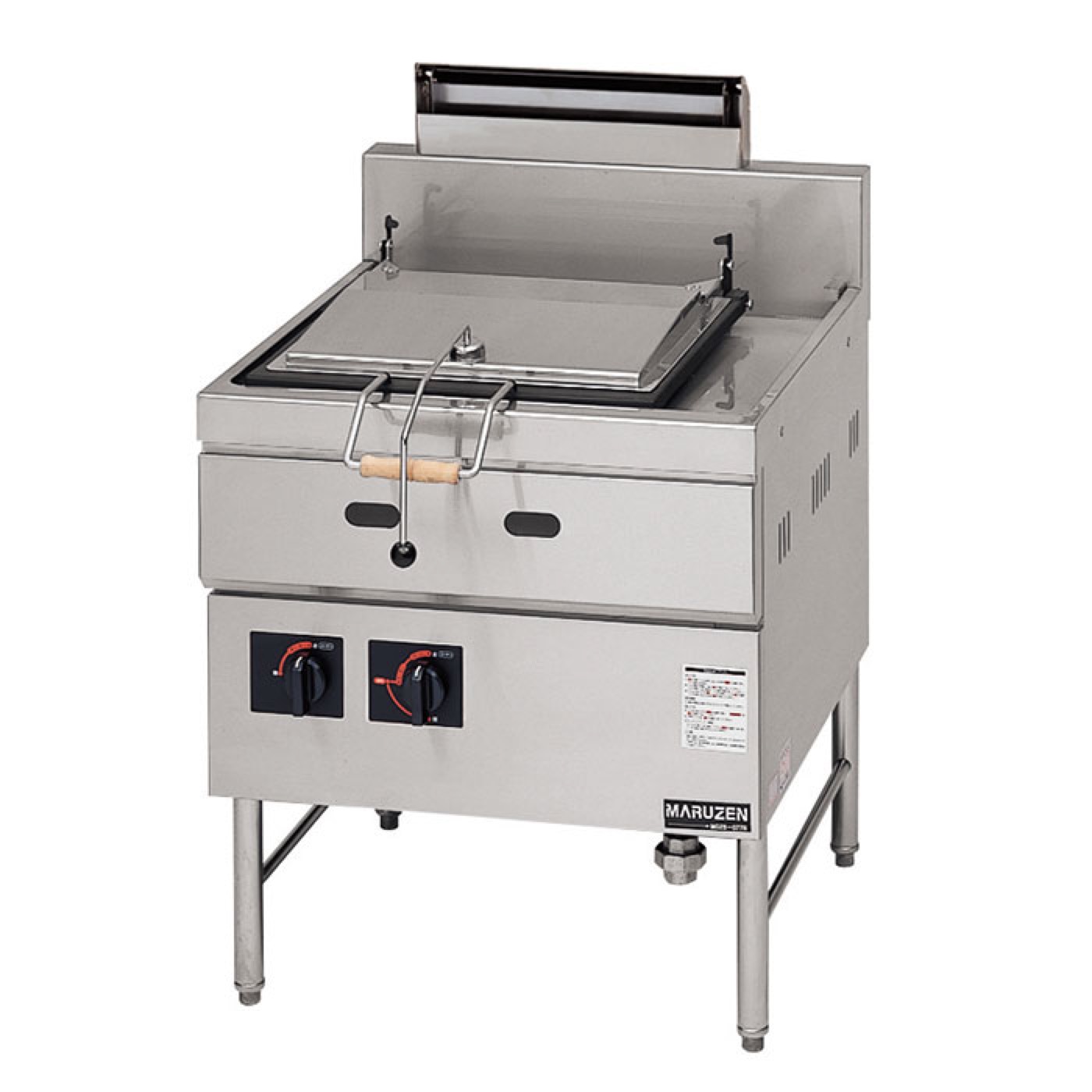Piastra Gyoza a Gas Maruzen MGZS-077B – Vasca Larga 453×304 mm per Alta Rotazione, 25,2 kW