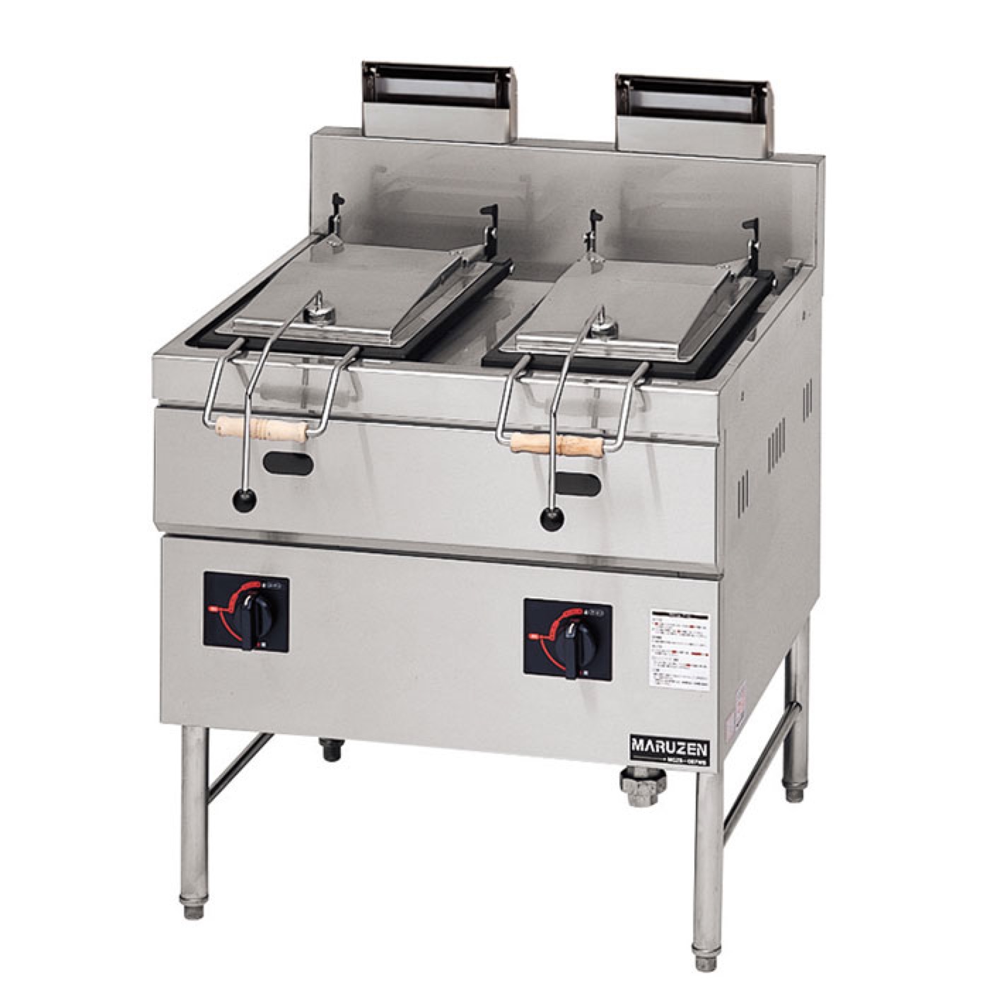 Piastra Gyoza a Gas Doppia Maruzen MGZS-087WB – 2 Vasche Indipendenti 223×304 mm, 26,1 kW