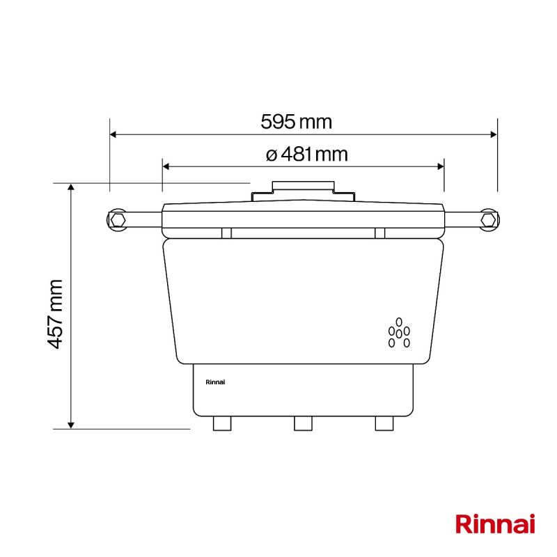 Cuociriso Professionale a Gas Rinnai