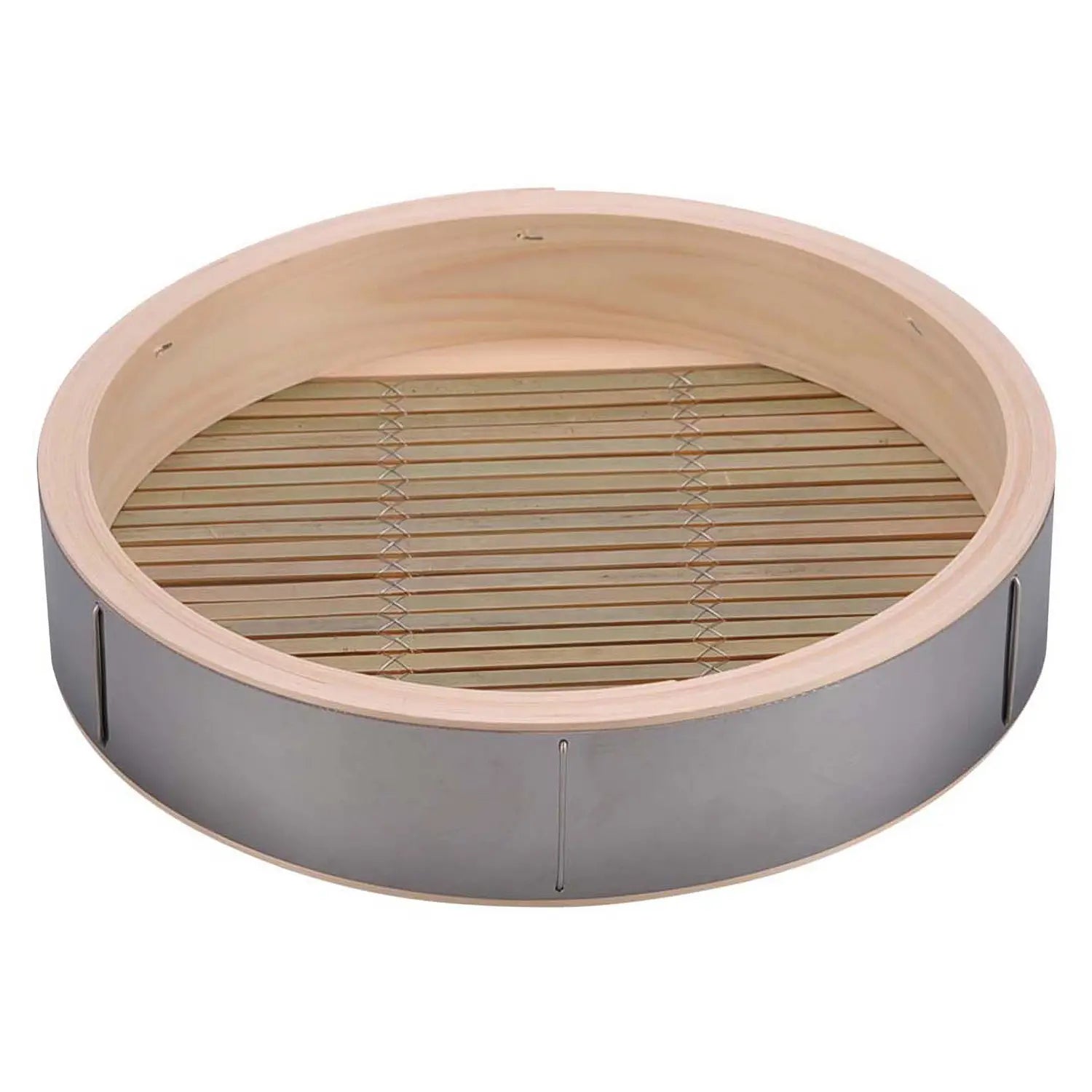 Cestello Vapore Seiro EBM in Hinoki con Cerchio Inox 18-0 — 27-60 cm