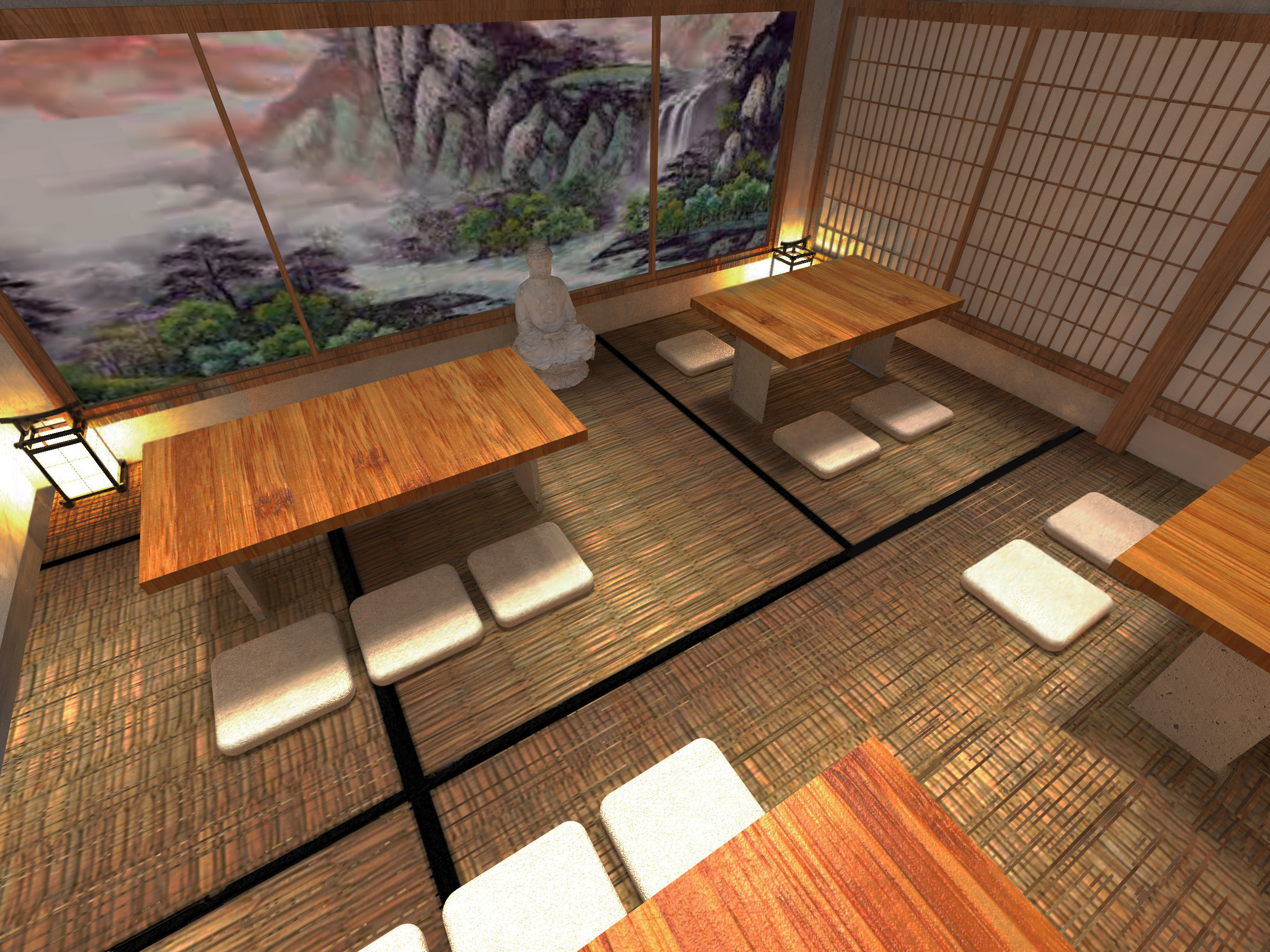 Sala ristorante chiara