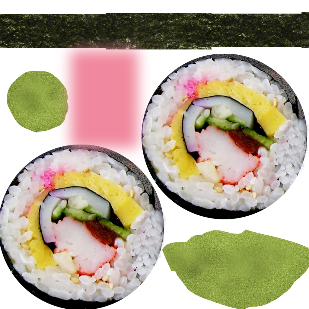 Sushi roll texture