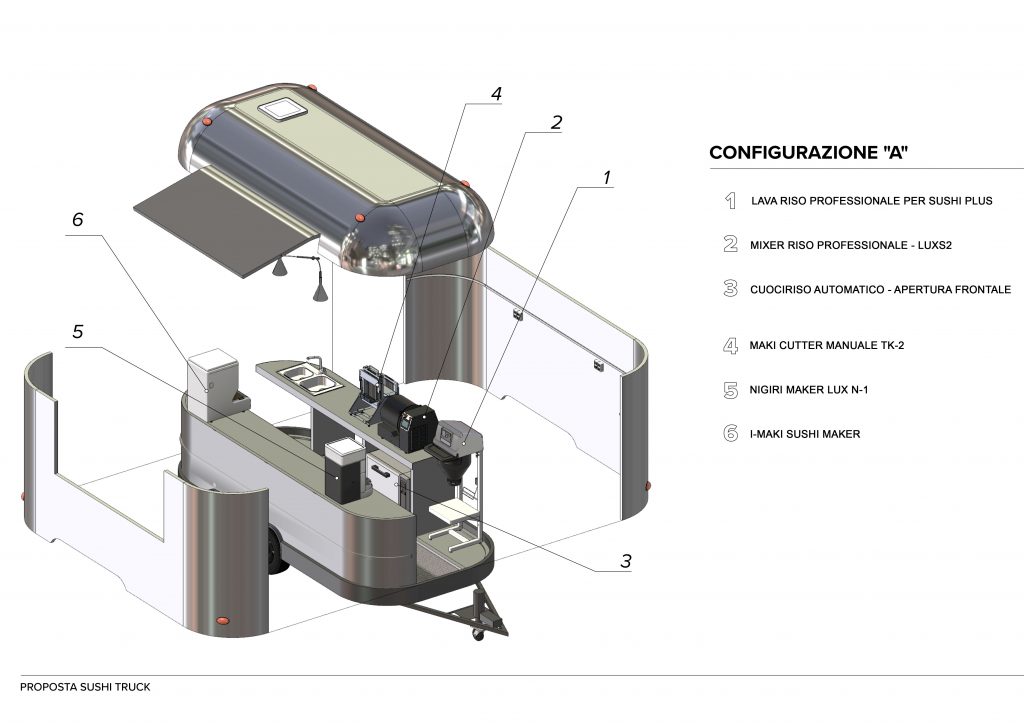 sushi van - configurazione A