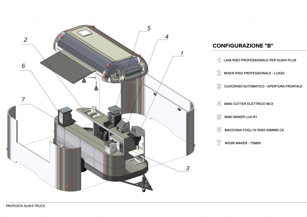 sushi van - configurazione B