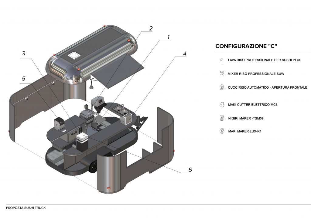 sushi van - configurazione C